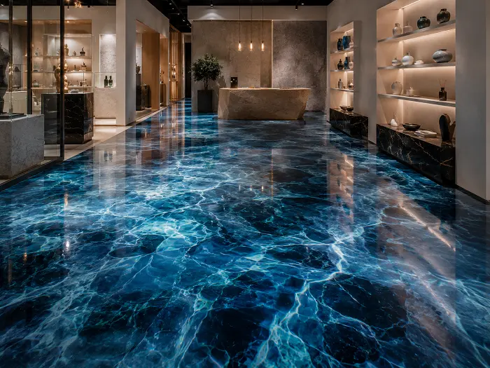 3D epoxy flooring feature floor