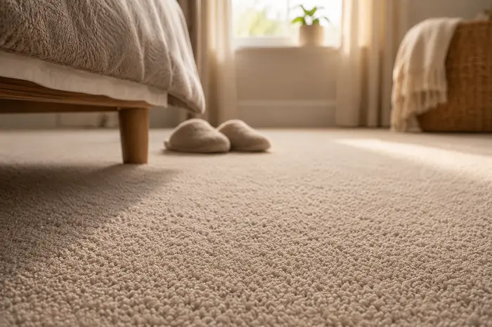Carpet in a bedroom