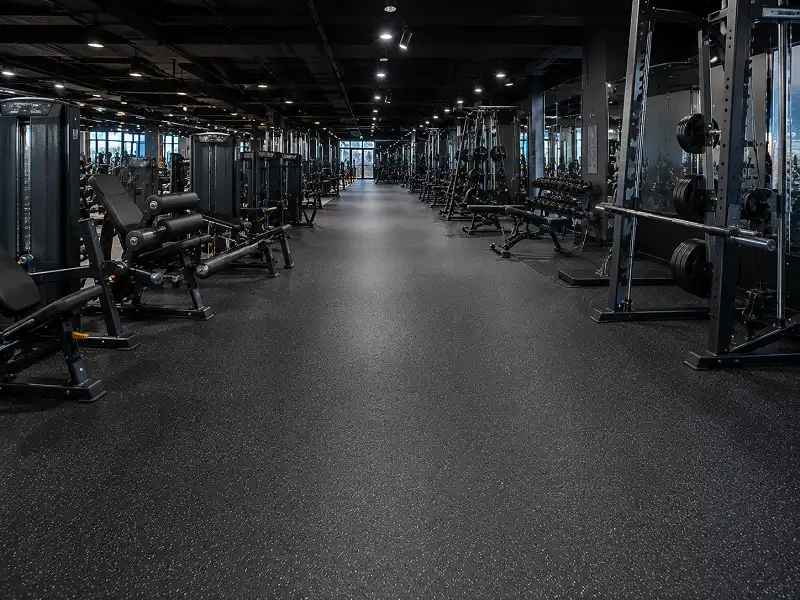 Commercial gym rubber roll flooring