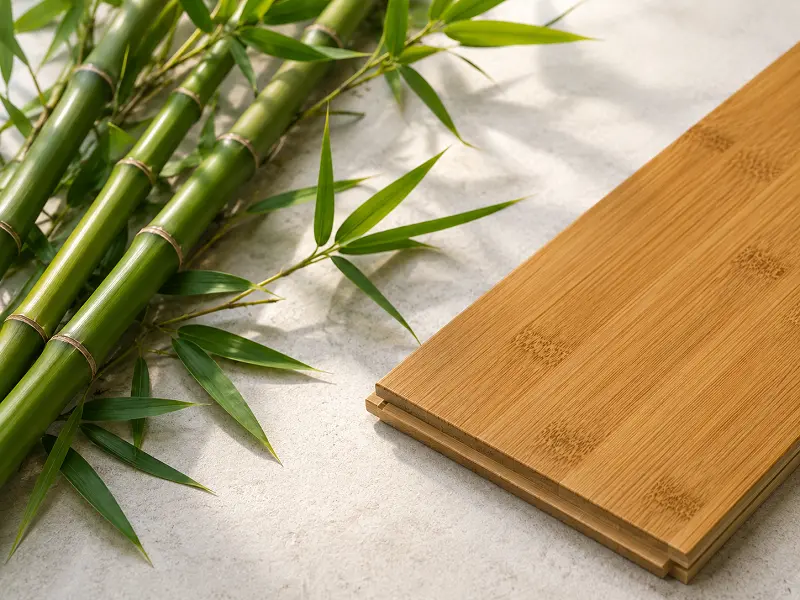 Eco-friendly bamboo grass renewable flooring
