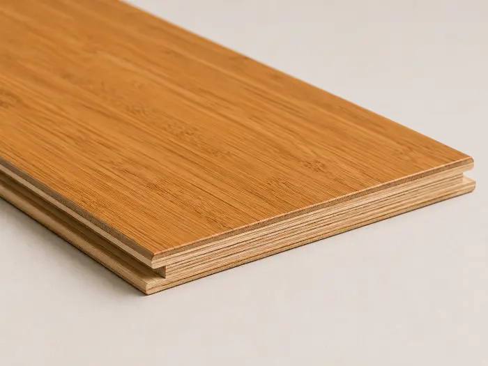 Engineered bamboo flooring plank