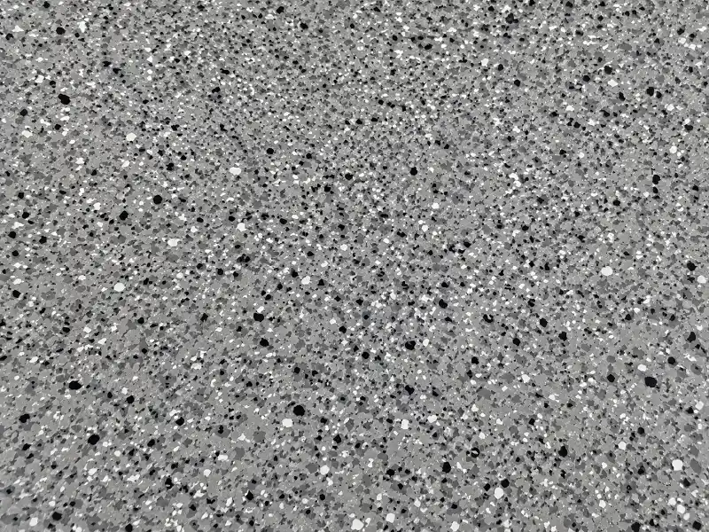 Epoxy flake garage floor finish