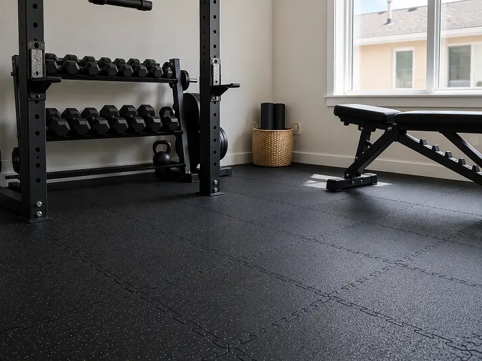 Gym rubber flooring