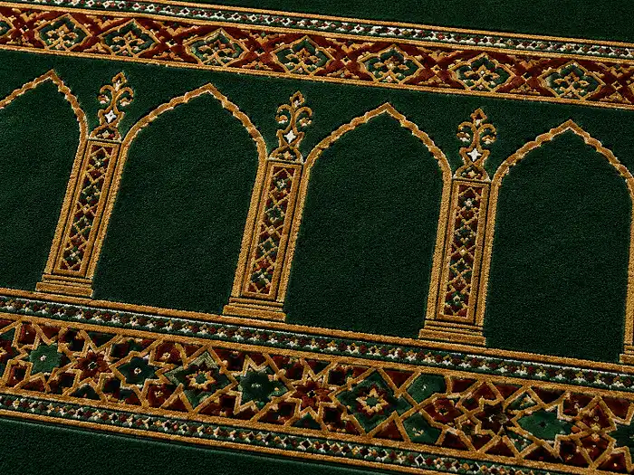 Islamic geometric mosque carpet design