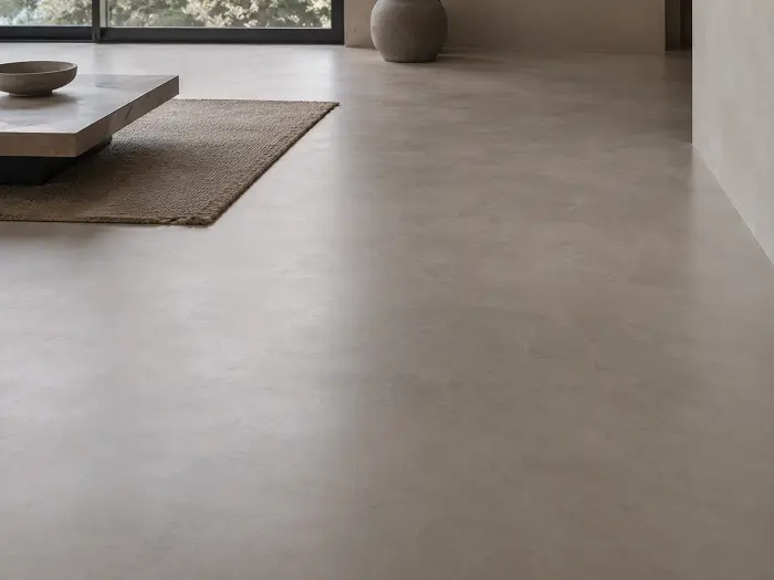 Microcement floor finish