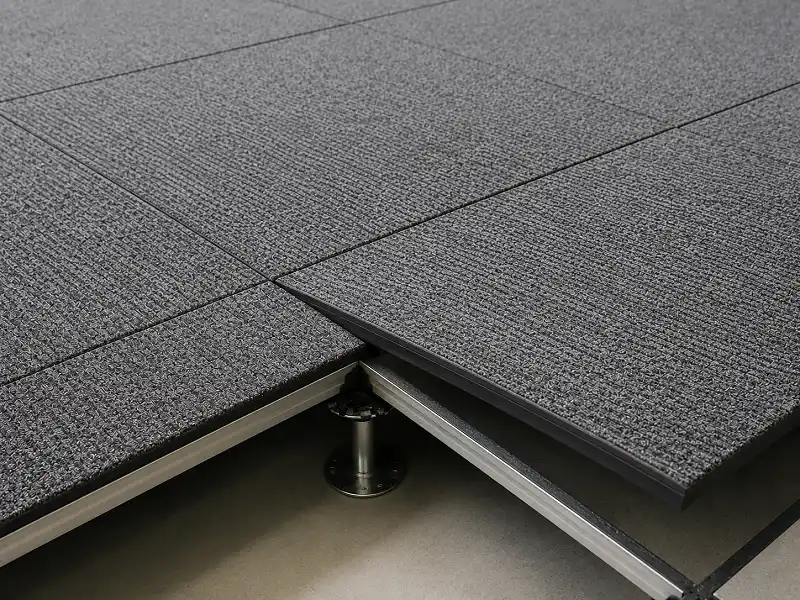 Modular office carpet tiles