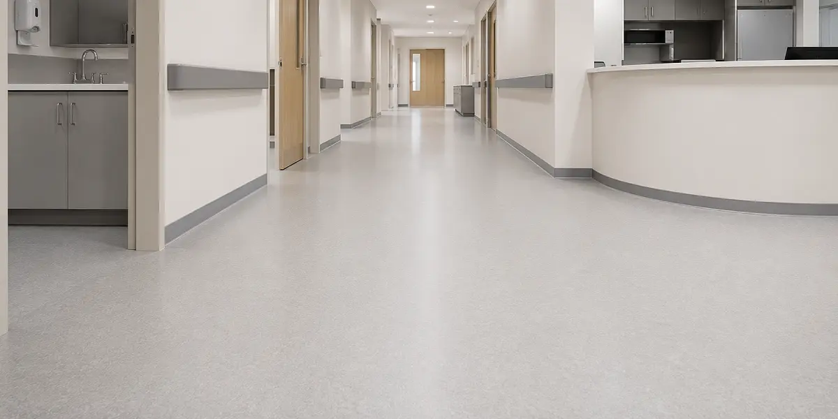 PVC flooring in commercial and utility spaces
