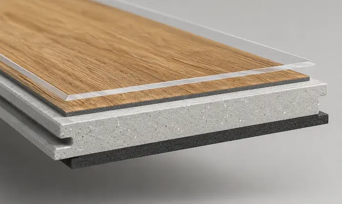 SPC flooring layer construction diagram