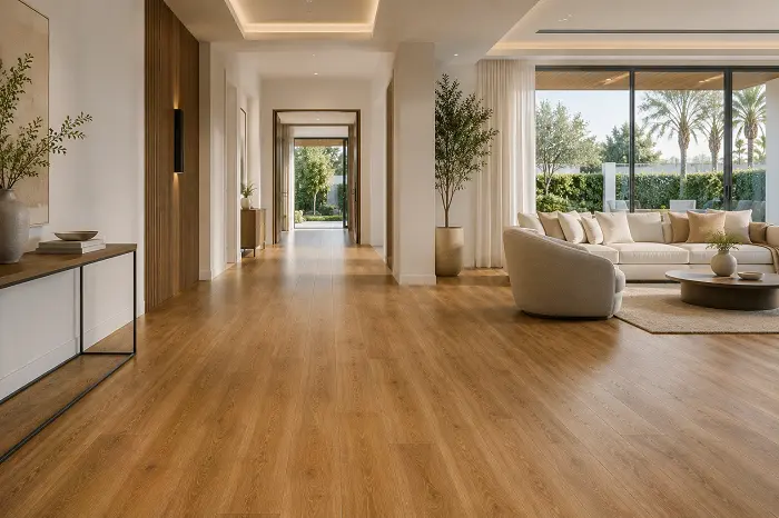 Premium 6mm SPC flooring in a villa interior