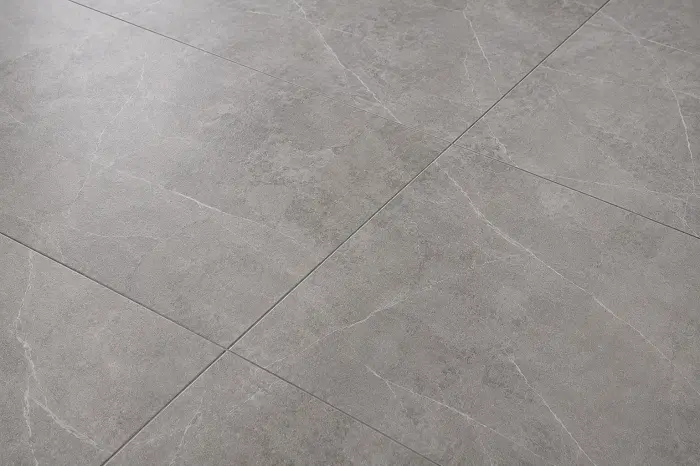 Stone-look SPC tile flooring