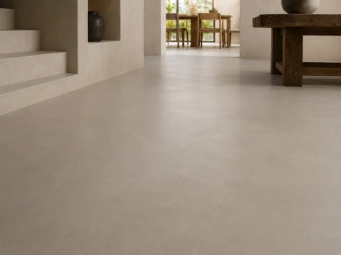 Microcement floor finish