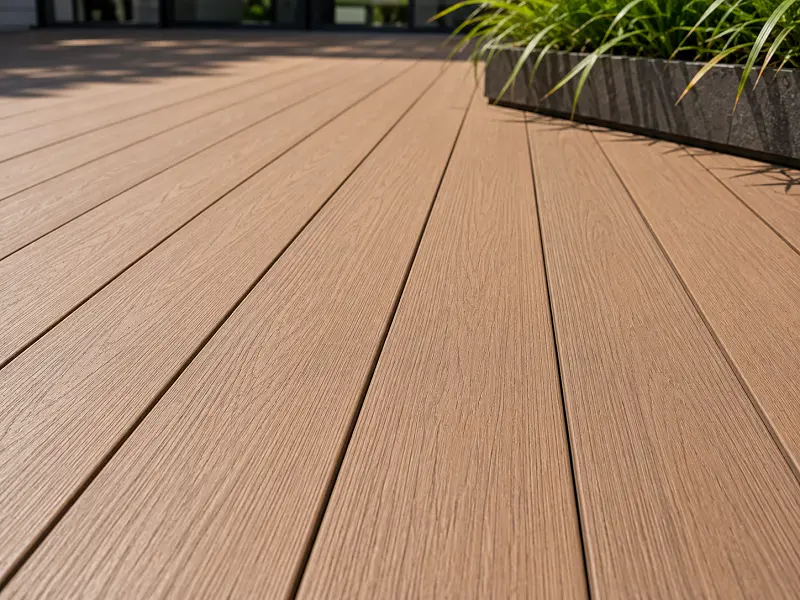 WPC deck boards on a terrace
