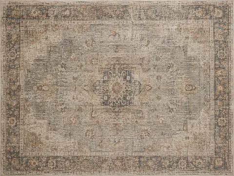 Vintage distressed rug