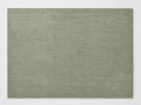 Durable tonal rug in a soft muted colour, suitable for a kids bedroom, shown flat